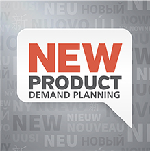 New product demand planning text within a white chatbox