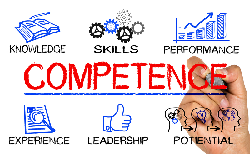 Icons of skills, knowledge, performance, experience ,leadership and potential